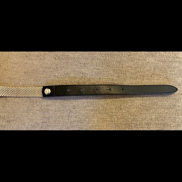 VINTAGE DKNY GOLD AND LEATHER ADJUSTABLE BELT LG - Picture 6 of 6